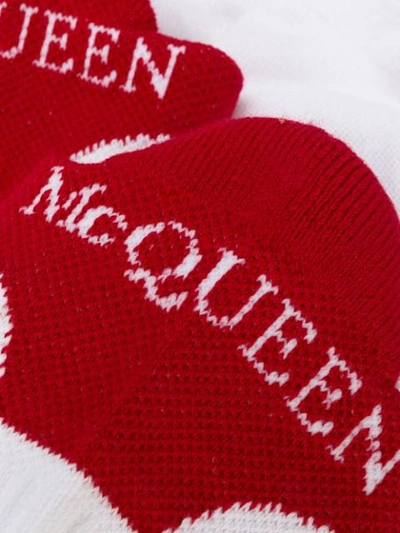 Shop Alexander Mcqueen Signature Socks In White