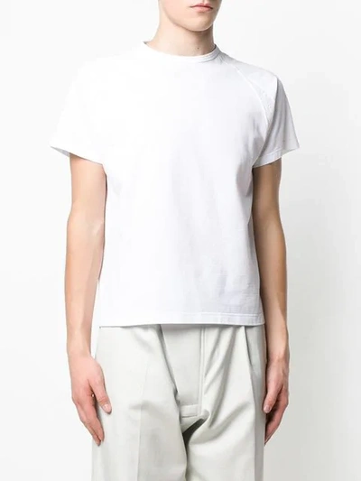 Shop Mackintosh White Cotton Blend 0004 T-shirt