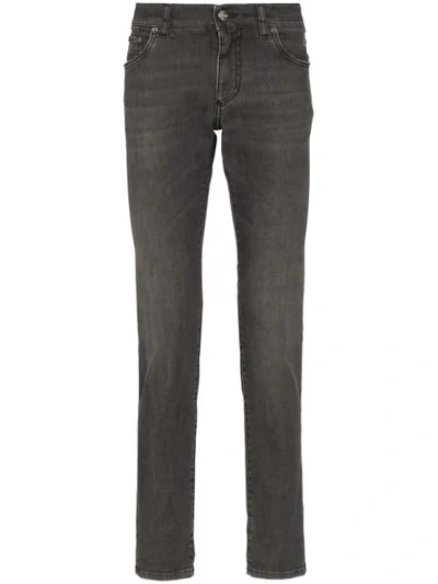 Shop Dolce & Gabbana Slim-leg Denim Jeans In S9001 Grey