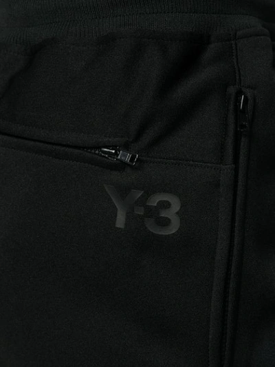 Shop Y-3 Elasticated-waist Track Pants In Black