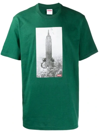 Shop Supreme Mike Kelley Empire State Building T-shirt In Green