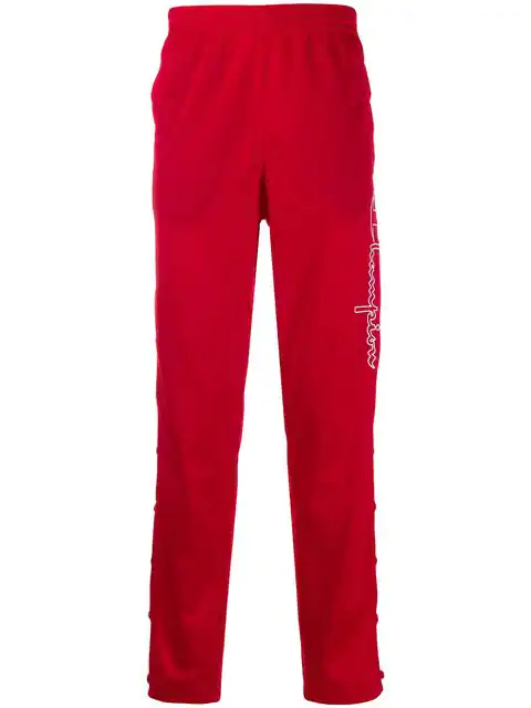 champion red track pants