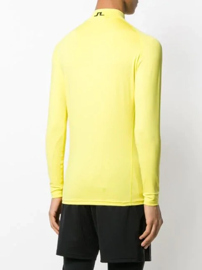 Shop J. Lindeberg J.lindeberg Aello Soft Compression Shirt - Yellow