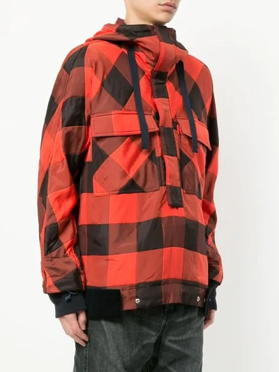 check pullover jacket