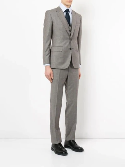 Shop Gieves & Hawkes Formal Suit In Brown