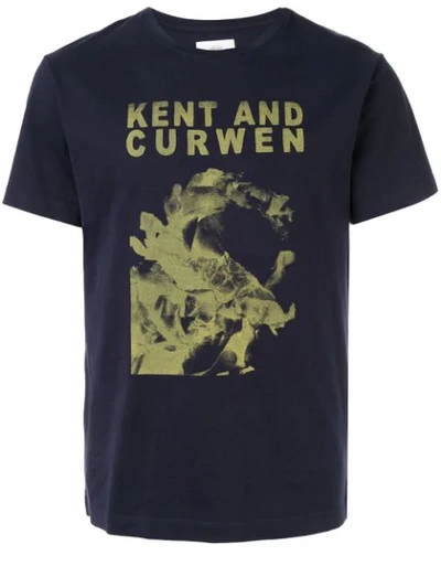 Shop Kent & Curwen Logo Print T-shirt In Blue