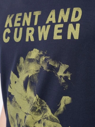 Shop Kent & Curwen Logo Print T-shirt In Blue