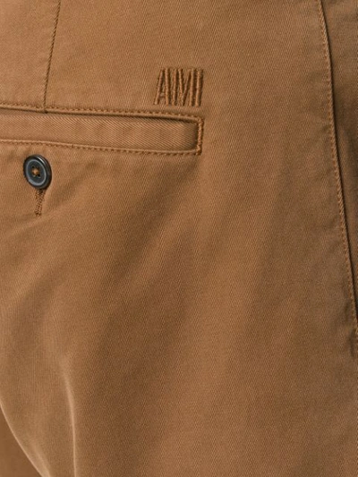 Shop Ami Alexandre Mattiussi Chino Trousers In Brown