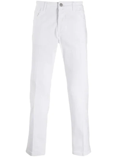 Shop Entre Amis Cropped-hose - Weiss In White