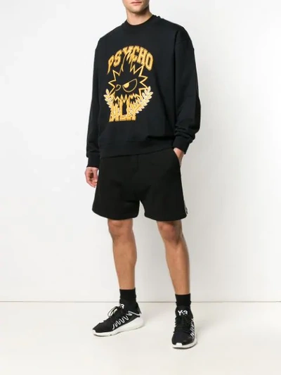 Shop Mcq By Alexander Mcqueen 'psycho Billy' Sweatshirt In Black