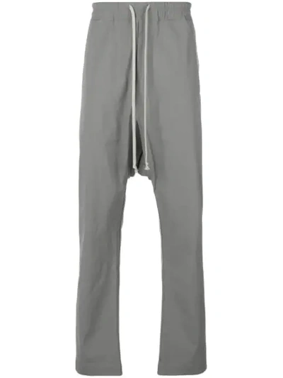 Shop Rick Owens Drkshdw Drawstring Track Pants - Grey