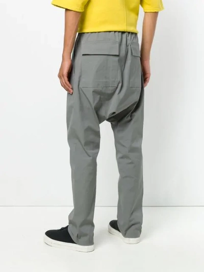 Shop Rick Owens Drkshdw Drawstring Track Pants - Grey