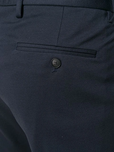 Shop Armani Jeans Jersey Tailored Trousers In Blue