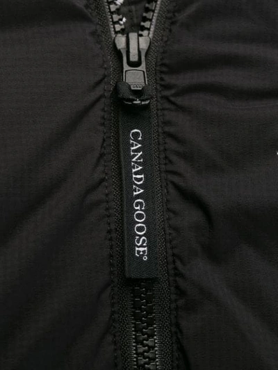 Shop Canada Goose Padded Hooded Jacket In Black