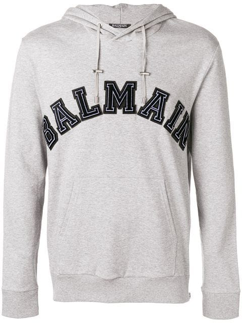 balmain side zip hoodie