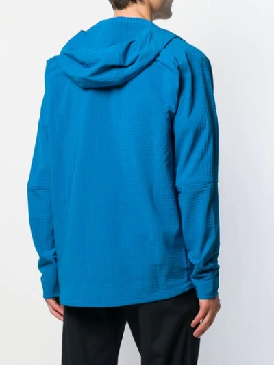 PATAGONIA TECHFACE ZIPPED HOODIE - 蓝色