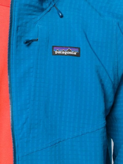 Shop Patagonia Techface Zipped Hoodie - Blue