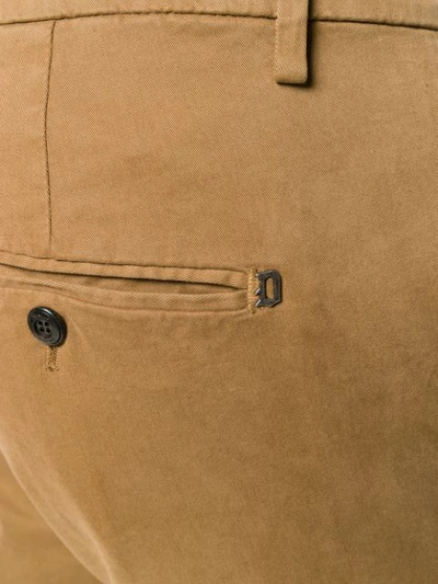 Shop Dondup Classic Chinos In Brown