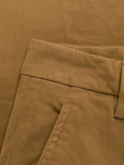 Shop Dondup Classic Chinos In Brown