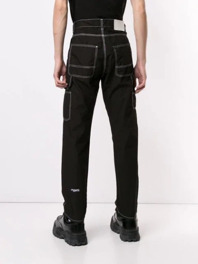 Shop Msgm High Waisted Loose Fit Jeans In 99 Black