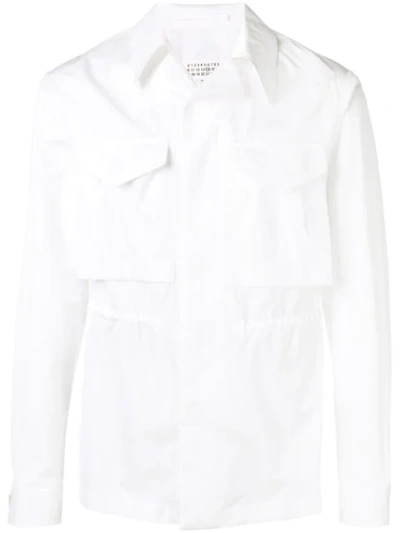 Shop Maison Margiela Elasticated Waist Shirt In White