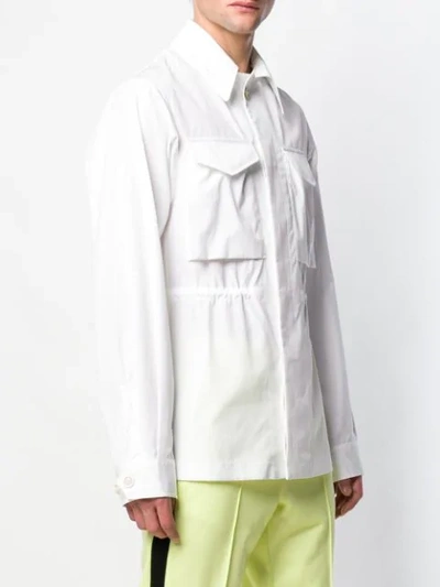 Shop Maison Margiela Elasticated Waist Shirt In White