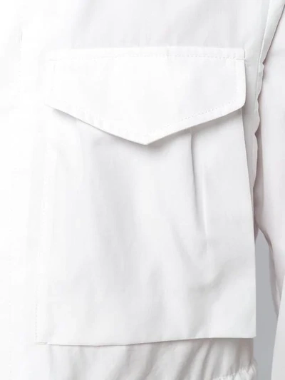 Shop Maison Margiela Elasticated Waist Shirt In White