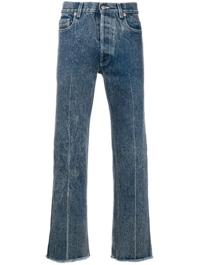 Shop Gucci Straight Leg Jeans - Blue