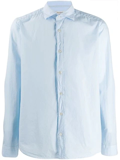 Shop Al Duca D'aosta French Collar Shirt In Blue