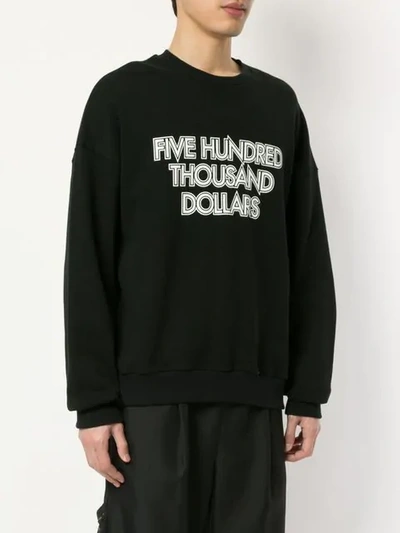 Shop Yoshiokubo Flag Sweatshirt In Black