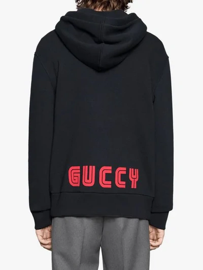 Shop Gucci Bugs Bunny Cotton Sweatshirt In Black