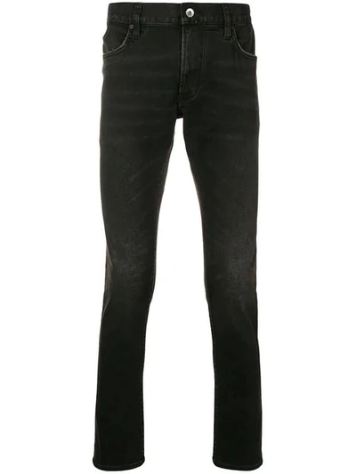 Shop John Varvatos Low-rise Slim Fit Jeans In Black