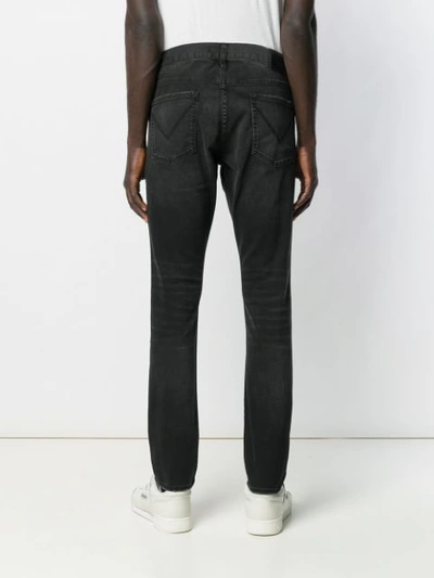 Shop John Varvatos Low-rise Slim Fit Jeans In Black