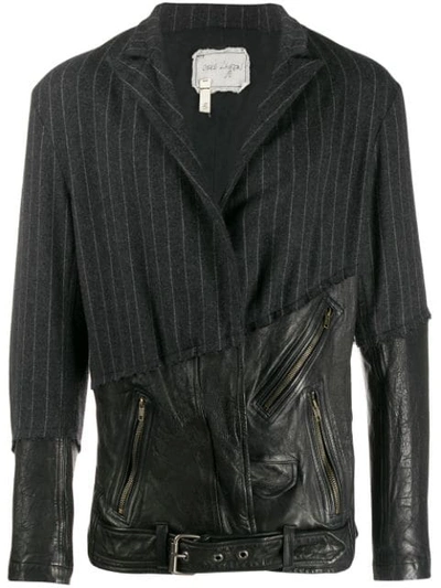 Shop Greg Lauren 50/50 Blazer In Black