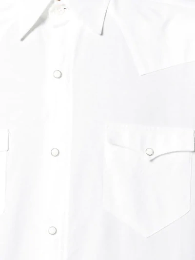 Shop Bagutta Chest Pocket Shirt In White