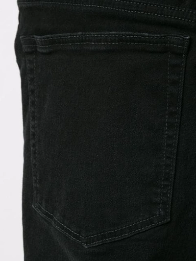 Shop Mastermind Japan Slim-fit Jeans With Distressed Details In Black