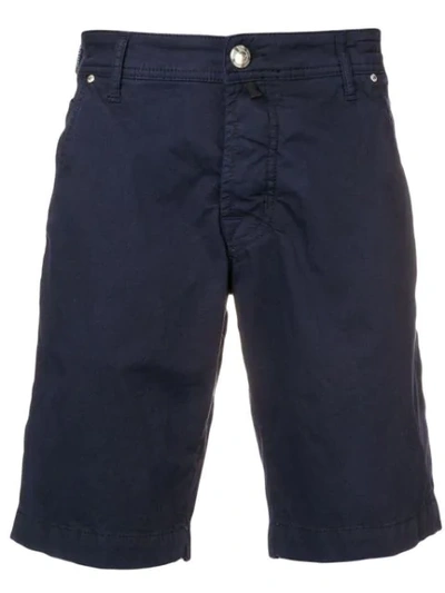 Shop Jacob Cohen Cargo Bermuda Shorts In Blue