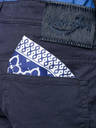 Shop Jacob Cohen Cargo Bermuda Shorts In Blue