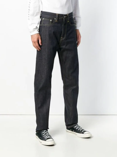 Shop Edwin Mid Rise Tapered Jeans In Blue