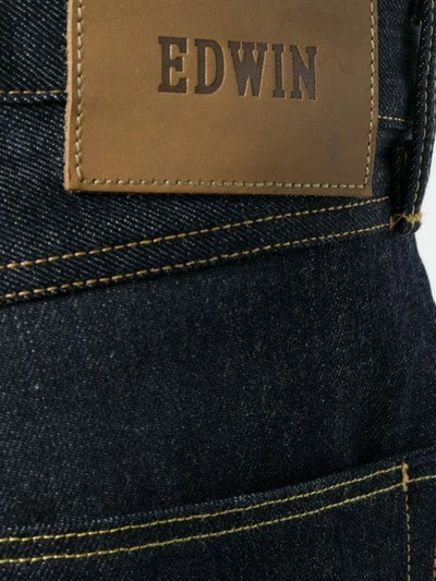 Shop Edwin Mid Rise Tapered Jeans In Blue