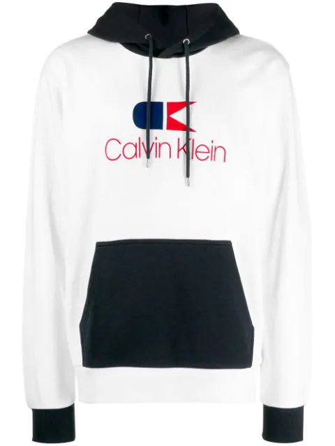 calvin klein colour block hoodie