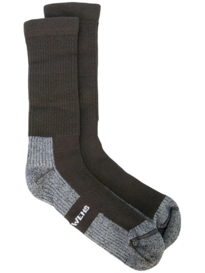 Shop Rick Owens Dirt Aw18 Socks - Brown