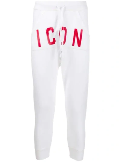 Shop Dsquared2 Icon Track Pants In 969 White