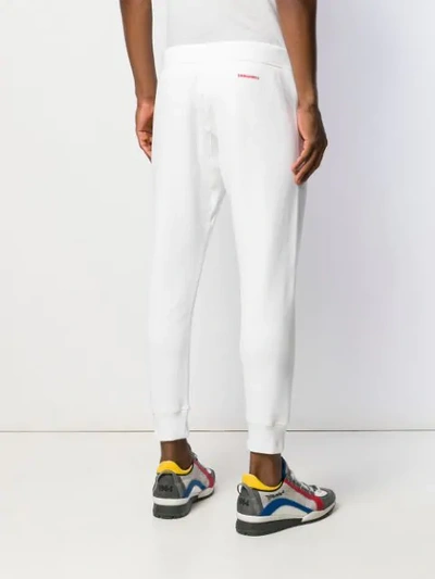 Shop Dsquared2 Icon Track Pants In 969 White