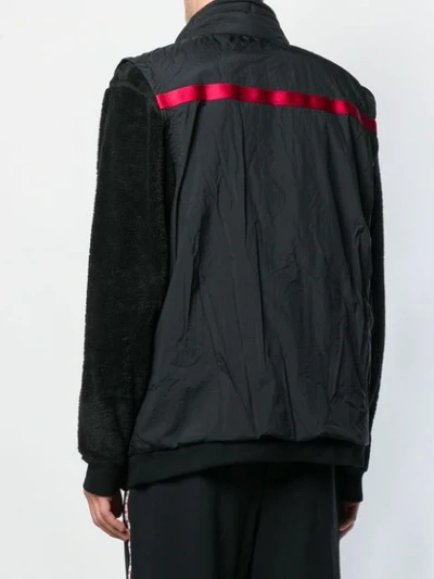 Shop Jordan Contrasting Sleeves Jacket In Black