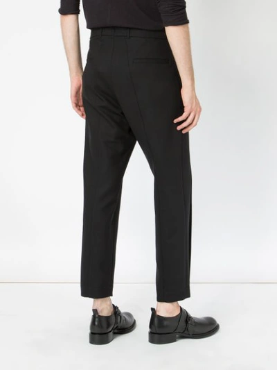 Shop Ann Demeulemeester Tailored Trousers In Black