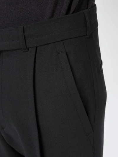 Shop Ann Demeulemeester Tailored Trousers In Black