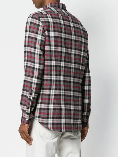 Shop Orian Checked Slim-fit Shirt In Multicolour