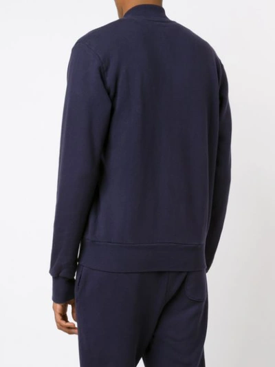 321 Patch Pockets Bomber Jacket In Blue