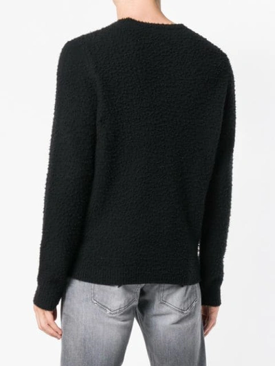 Shop Dondup Furry Jumper In Black